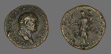 Sestertius (Coin) Portraying Emperor Vespasian, 71. Creator: Unknown