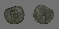 Sestertius (Coin) Portraying Emperor Volusian, 251-253. Creator: Unknown