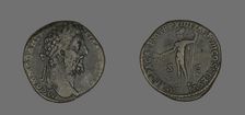 Sestertius (Coin) Portraying Emperor Commodus, 189. Creator: Unknown