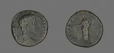 Sestertius (Coin) Portraying Emperor Commodus, December 177-December 178. Creator: Unknown