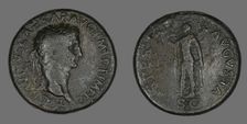 Sestertius (Coin) Portraying Emperor Claudius, 50-54. Creator: Unknown