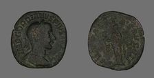 Sestertius (Coin) Portraying Emperor Gordianus, 238-244. Creator: Unknown