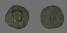 Sestertius (Coin) Portraying Emperor Gordianus, 238-244. Creator: Unknown