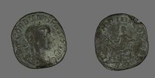 Sestertius (Coin) Portraying Emperor Gordianus, 238-244. Creator: Unknown