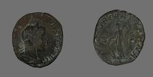 Sestertius (Coin) Portraying Emperor Gordianus, 238-244. Creator: Unknown