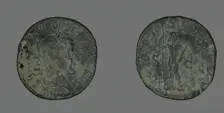 Sestertius (Coin) Portraying Emperor Gordianus, 238. Creator: Unknown