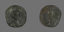 Sestertius (Coin) Portraying Emperor Gordianus, 240. Creator: Unknown