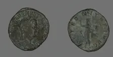 Sestertius (Coin) Portraying Emperor Gordianus, 241. Creator: Unknown