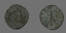 Sestertius (Coin) Portraying Emperor Gordianus, 241. Creator: Unknown