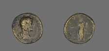 Sestertius (Coin) Portraying Emperor Hadrian, 117-138. Creator: Unknown