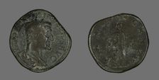 Sestertius (Coin) Portraying Emperor Maximinus, 235-236. Creator: Unknown