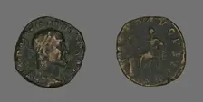 Sestertius (Coin) Portraying Emperor Maximinus, 235-236. Creator: Unknown