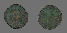 Sestertius (Coin) Portraying Emperor Maximinus, 235-236. Creator: Unknown