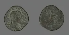 Sestertius (Coin) Portraying Emperor Maximinus, 235-236. Creator: Unknown