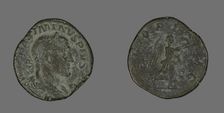 Sestertius (Coin) Portraying Emperor Maximinus, 235-236. Creator: Unknown