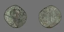 Sestertius (Coin) Portraying Emperor Severus Alexander, 230. Creator: Unknown