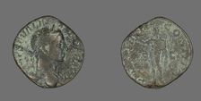 Sestertius (Coin) Portraying Emperor Severus Alexander, 230. Creator: Unknown