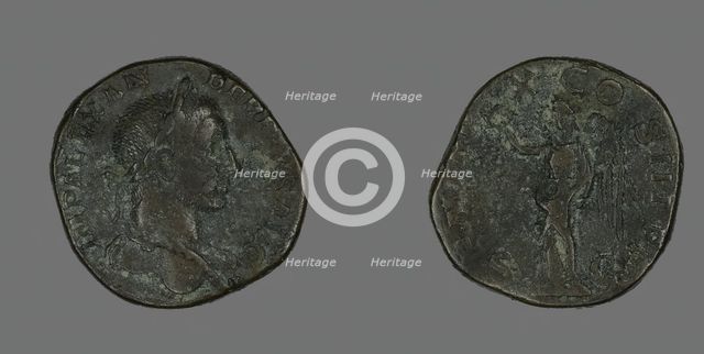 Sestertius (Coin) Portraying Emperor Severus Alexander, 231. Creator: Unknown.