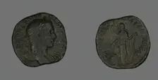 Sestertius (Coin) Portraying Emperor Severus Alexander, 231. Creator: Unknown