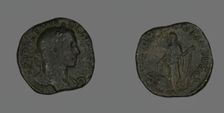 Sestertius (Coin) Portraying Emperor Severus Alexander, 231. Creator: Unknown