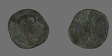 Sestertius (Coin) Portraying Emperor Severus Alexander, 231. Creator: Unknown