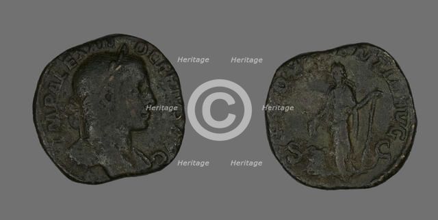 Sestertius (Coin) Portraying Emperor Severus Alexander, 231. Creator: Unknown.