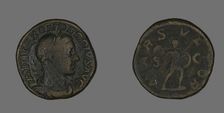 Sestertius (Coin) Portraying Emperor Severus Alexander, 232. Creator: Unknown