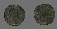 Sestertius (Coin) Portraying Emperor Severus Alexander, 232. Creator: Unknown