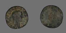 Sestertius (Coin) Portraying Emperor Severus Alexander, 232. Creator: Unknown