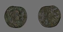 Sestertius (Coin) Portraying Emperor Severus Alexander, 232. Creator: Unknown