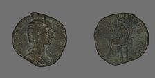 Sestertius (Coin) Portraying Julia Mamaea, 230. Creator: Unknown