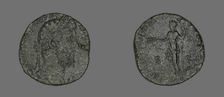 Sestertius (Coin) Portraying Marcus Aurelius or Lucius Verus, 161-180. Creator: Unknown