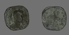 Sestertius (Coin) Portraying Philip the Arab, 244-247. Creator: Unknown
