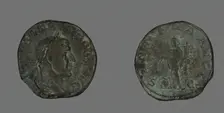Sestertius (Coin) Portraying Philip the Arab, 244-249. Creator: Unknown