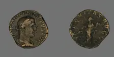Sestertius (Coin) Portraying Philip the Arab, 244-249. Creator: Unknown