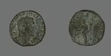 Sestertius (Coin) Portraying Philip the Arab, 244-249. Creator: Unknown