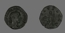 Sestertius (Coin) Portraying Philip the Arab, 244-249. Creator: Unknown