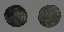 Sestertius (Coin) Portraying Philip the Arab, 246. Creator: Unknown