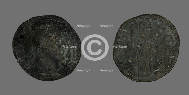 Sestertius (Coin) Portraying Philip the Arab, 246. Creator: Unknown.
