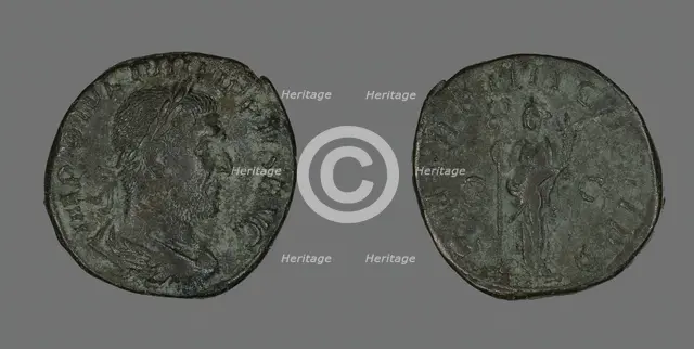 Sestertius (Coin) Portraying Philip the Arab, 247. Creator: Unknown.