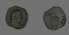 Sestertius (Coin) Portraying Philip the Arab, 248. Creator: Unknown