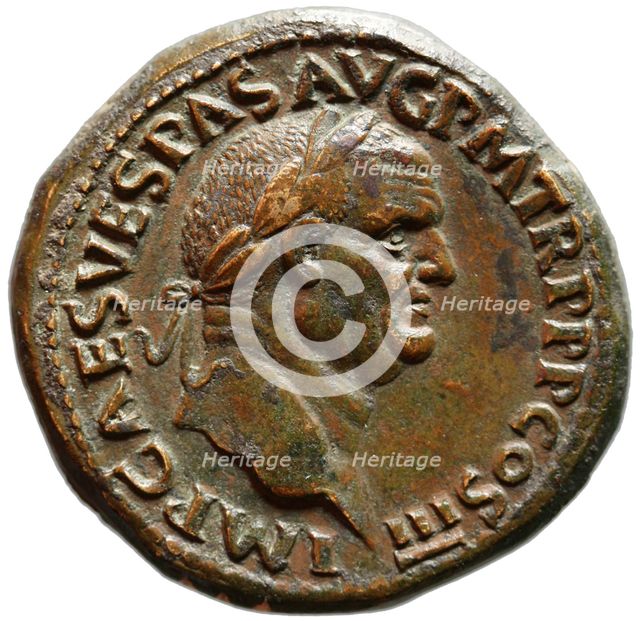 Sestertius of Vespasian, 71 AC. Artist: Numismatic, Ancient Coins  