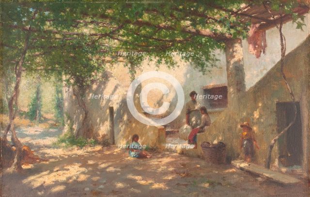 Sestri Levante, pergola, c.1922. Creator: Henry Brokman.