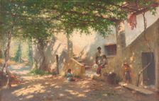 Sestri Levante, pergola, c.1922. Creator: Henry Brokman