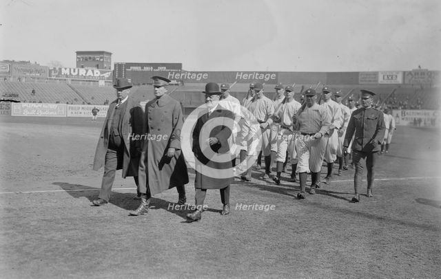 Sgt. Gibson & Yankees, 1917. Creator: Bain News Service.