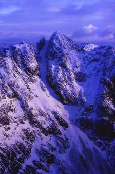 Sgurr Alasdair, in the Cuillins from Skon Dearg, Isle of Skye, Scotland, 20th century. Artist: CM Dixon