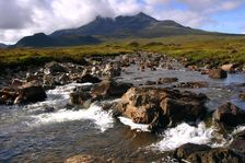 Sgurr nan Gillean and River Sligachan, Skye, Highland, Scotland