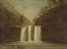 Sgwd yr Eira, Vale of Neath, 1819. Creator: Penry Williams