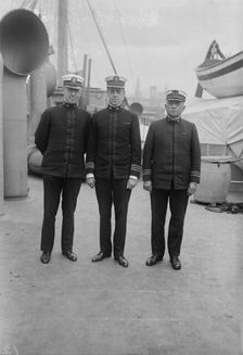 Sgn. J.A. Lee - Med. Insp. C.M.Oman - Mstr F.A. Ainsworth, between c1915 and c1920. Creator: Bain News Service