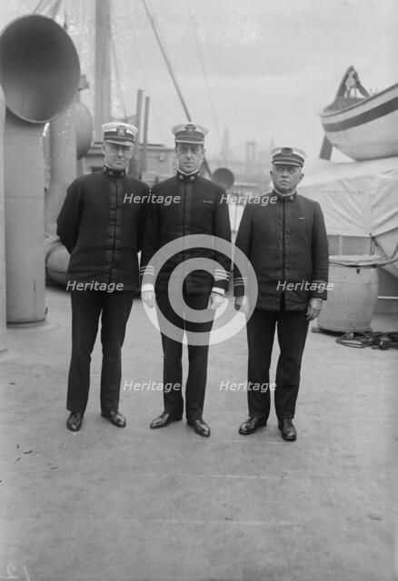 Sgn. J.A. Lee - Med. Insp. C.M.Oman - Mstr F.A. Ainsworth, between c1915 and c1920. Creator: Bain News Service.